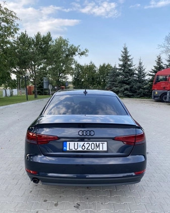 Audi A4 cena 82900 przebieg: 104573, rok produkcji 2017 z Chełm małe 326